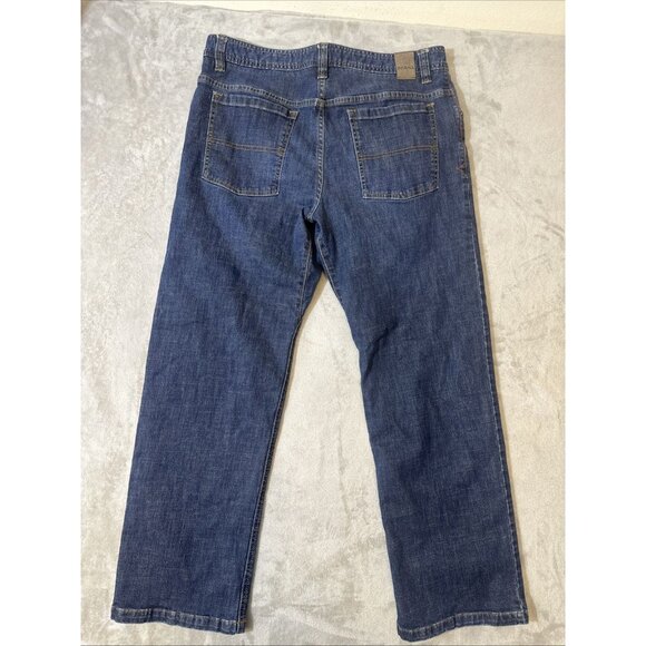 prAna Men’s Jeans 36x30L Blue Organic Cotton Stretch Denim Straight Fit - Picture 7 of 10